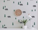 Bears in the forest Wall Decals